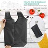 10 Pack Black Reusable Grocery Bags with Storage Pouch Reusab - 3 of 4