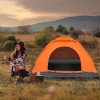 Naysaye Camping Tents 1 Person Orange Waterproof Dome Tent with Fiberglass Poles for Backpacking Camping, Orange - 2 of 4