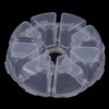 Unique Bargains Round Plastic 8 Compartments Earrings Necklaces Storage Box 2 Pcs - 3 of 3
