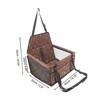 Unique Bargains Dog Print Pet Car Seat Cover 15.75"x12.6"x9.84" Brown 1 Pc - 4 of 4