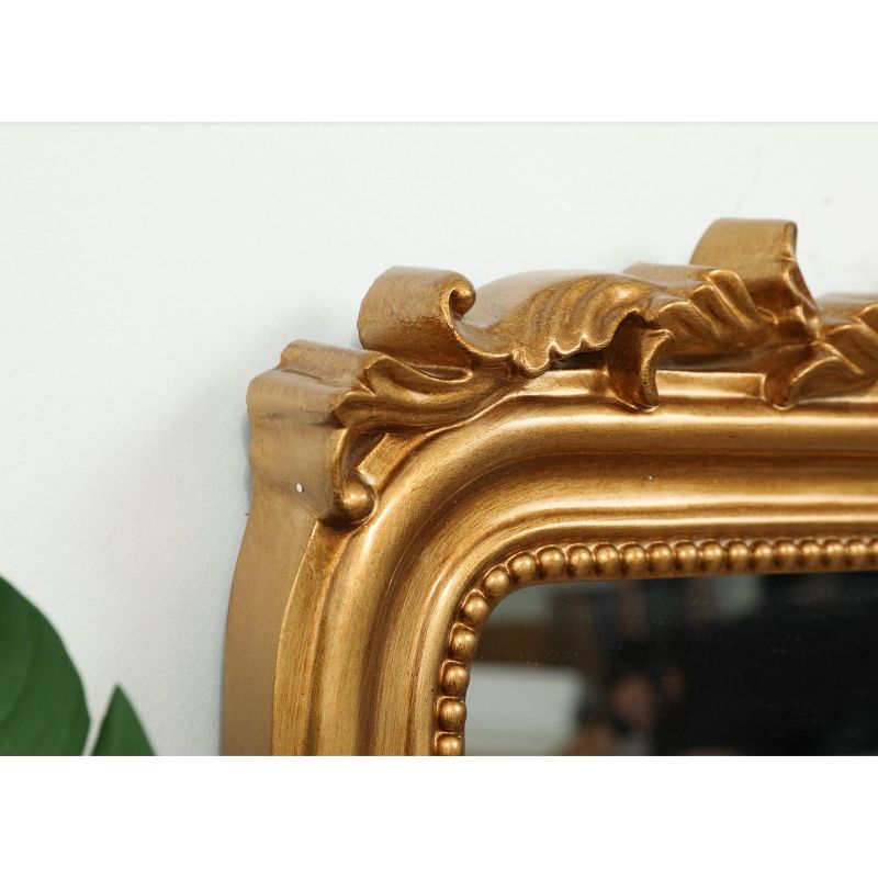 Hamilton Hills Gold Antique Arched Mirror, 4 of 5