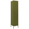 VidaXL Locker Cabinet Olive Green 13.8 in.x18.1 in.x70.9 in. Steel - 2 of 4
