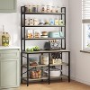 Tribesigns Industrial 6-tier Bookshelf, Storage Rack with X-shaped Frame, Rustic Bookcase for Living Room, Bedroom, Office - 4 of 4