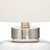 360 Lighting Coastal Accent Table Lamp with Table Top Dimmer Fillable 20.5" High Clear Glass Canister Off White Drum for Living Room Bedroom - 3 of 4