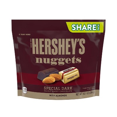 Hershey's Nuggets Dark Chocolate with Almonds Share Size - 10.1oz