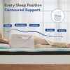 Dyonery Extra Firm Mattress Topper Twin Size 3 Inch, Pain Relieving Foam Bed Topper, Gel Memory Foam&High-Density Foam Mattress Pad - 3 of 4