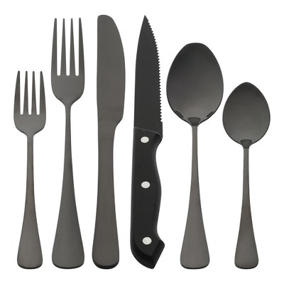 REGALWOVEN Stainless Steel Durable Rust-Proof Corrosion Resistant Flatware Set 24 Pcs