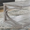 NicBex Modern Unique-Shaped Coffee Table with Storage,Solid Wood Side Table,Center Table for Livng Room,Kitchen - 4 of 4