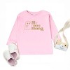 The Juniper Shop Lil Boo Thang Toddler Long Sleeve Tee - 4T - Pink - 2 of 4