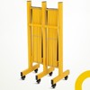 Expandable Metal Barricade, Adjustable Safety Barrier with Wheels, Folding Traffic Fence for Crowd Control, Portable & Heavy-Duty Construction Gate - 4 of 4
