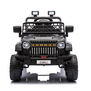 Kids Ride On Truck Car with Remote Control, 12V Battery Powered Toy Car with Spring Suspension, LED Lights, Music, for Girls Boys 3+ - 1 of 4