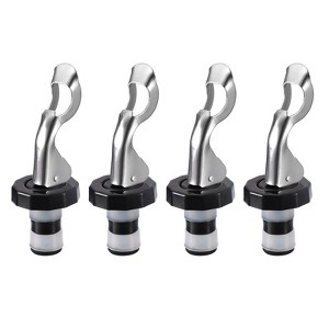 Unique Bargains Reusable Vacuum Expanding Manual Wine Stoppers for Champagne Beer 4 Pcs - 1 of 4