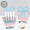 Big Dot of Happiness Baby Gender Reveal - Square Favor Gift Boxes - Team Boy or Girl Party Bow Boxes - Set of 12 - 3 of 4
