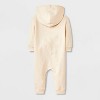 Baby Sweet Potato Hooded Romper - Cat & Jack™ Cream - 2 of 4