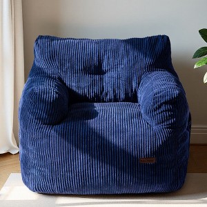MAXYOYO Bean Bag Chair, Tufted Corduroy Bean Bag Couch Lazy Chair with Filler for Adult Teen - 1 of 4
