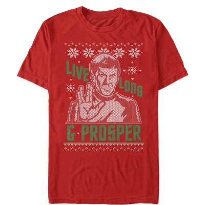 Star Trek T-Shirt Mens Shirt Spock Tshirt Live Long and Prosper T Shirt Gift  Shirt Gift for Men