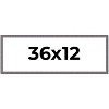 PosterPalooza | Panoramic Textured Grey Picture Frame - UV Acrylic, Foam Board Backing, Hanging Hardware - 2 of 4
