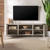 Modern Industrial Barn Door TV Stand for TVs up to 80" - Saracina Home - 2 of 4