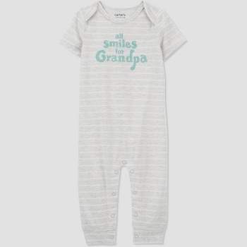Carter's Just One You®️ Baby Family Love Grandpa Romper - Blue/Gray