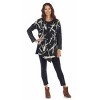 Women's Dazzling Cotton Dolman Sleeve Top - Jess & Jane - 3 of 3