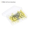 Unique Bargains Pearlized Sewing Stainless Steel Ball Head Needle Straight Quilting Pins - 3 of 4