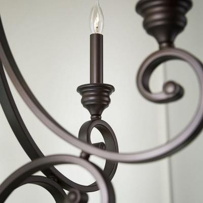 Elegant Oiled Bronze 5-Light Traditional Chandelier
