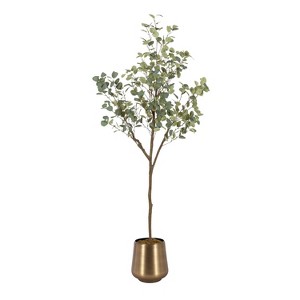 Kate and Laurel Eudora Faux Eucalyptus Tree - 1 of 4