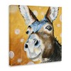 Stupell Industries Smiling Donkey Animal Painting Casual Circle Pattern Canvas Wall Art - 3 of 4