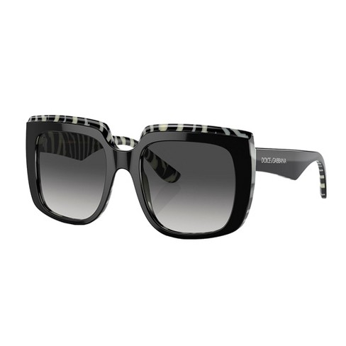 cada tubo Actuación Dolce & Gabbana Dg 4414 33728g Womens Square Sunglasses Black On Zebra 54mm  : Target