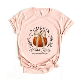 Simply Sage Market Coquette Pumpkin Patch Girly Short Sleeve Tee - 1 of 4