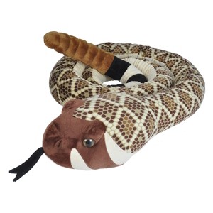 Wild Republic Plush Snake Jumbo  Western Diamondback Rattlesnake Stuffed Animal, 110 Inches - 1 of 1