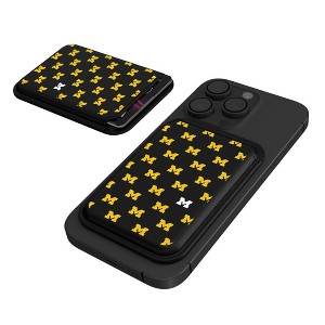 Keyscaper NCAA Big Ten Universities Fashion Pattern Black Magnetic Credit Card Wallet - 1 of 3