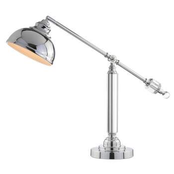22" Metal/Crystal Giselle Task Lamp (Includes LED Light Bulb) Silver - JONATHAN Y