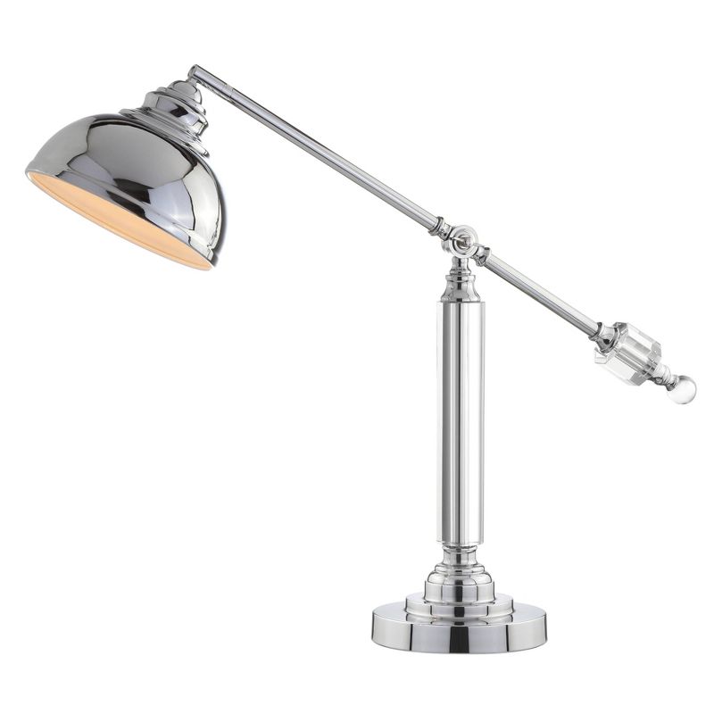22&#34; Metal/Crystal Giselle Task Lamp (Includes LED Light Bulb) Silver - JONATHAN Y, 1 of 6