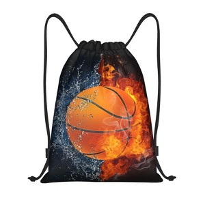 Generic Basketball Drawstring Bags, Sports-Themed Drawstring Backpack Casual Knapsack - 1 of 4