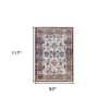 Ivory Brown And Orange Floral Area Rug - 3 of 4