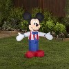 Gemmy Airblown Inflatable Patriotic Mickey Mouse, 3.5 ft Tall, White - 2 of 4