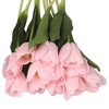 REGALWOVEN Silk Indoor Decoration Artificial Tulip Flowers 13.8" 12 Pcs - image 3 of 4