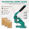 Yescom Grommet Tool Kit 900pcs Eyelets Washers #0/#2/#4 Die Hole Puncher Hand Press Machine for Fabric Crafting Green - 2 of 4