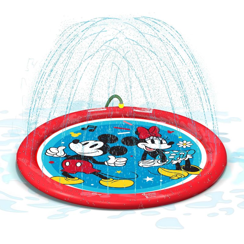 GoFloats Disney Mickey and Minnie Kids&#39; Water Splash Pad Mat and Sprinkler, 1 of 6