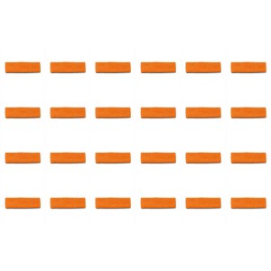 24 Pack Workout Headbands Bulk Set for Teams Gyms or Events - 1 of 4