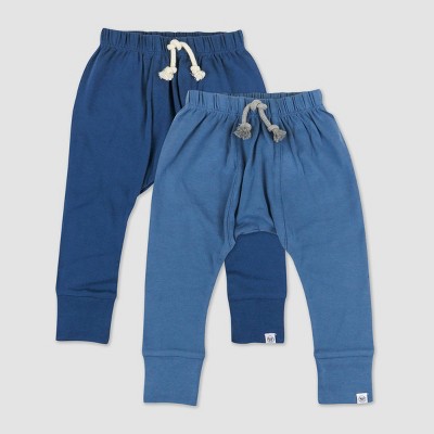 Image of Honest Baby 2pk Ombre Pants - Blue 0-3M