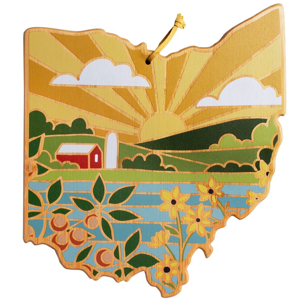 Totally Bamboo Ohio Summer Stokes Cutting Board