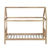 YOOCOZZ Twin Size Rubber Wood House Bed with Headboard and Footboard - 3 of 4