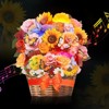 Pop Up Flower Cards, Paper Flower Bouquet 3D Popup Greeting Cards, Birthday Card, Anniversary Card with Blank Card and Envelop for Women Gift for Mom - 3 of 4