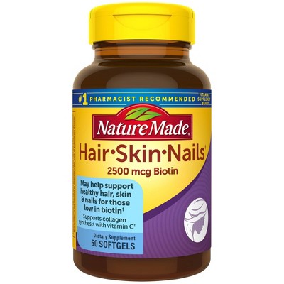 Nature Made Hair/Skin/Nails Dietary Supplement Softgels - 60ct