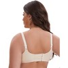 INSPIRE CHIC Women's Wireless Deep V-Neck Push Up Minimizers Adjustable Spaghetti Straps No Show Cozy Soft Bras - 2 of 4