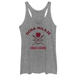 Women's Marvel Black Panther 2018 Dora Milaje King's Guard Racerback Tank Top - 1 of 3