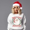 Simply Sage Market Women's Graphic Sweatshirt Don't Stop Believin' Santa Checkered - 2 of 4