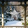 Northlight Tinsel Foldable Glitter Christmas Star Outdoor Decoration - 30" - Silver - 2 of 4